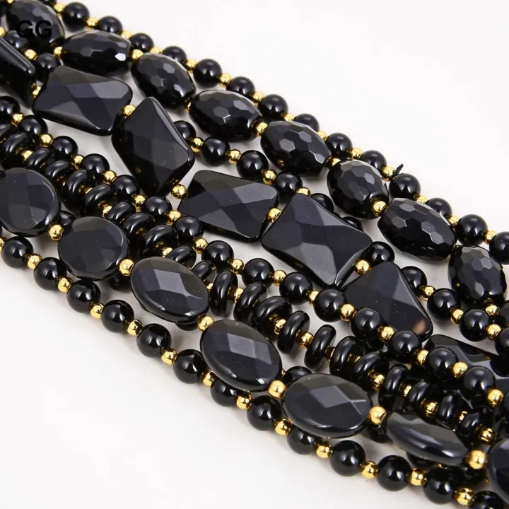 Pulseira de Pedra Onyx Preto Natural - Image 3