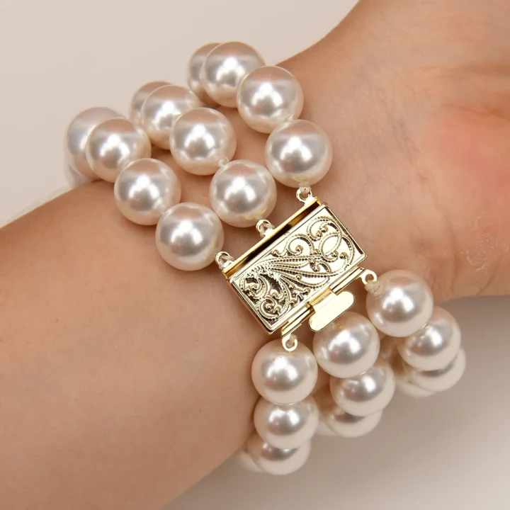 Pulseira de Pérola Multi Camadas - Image 3