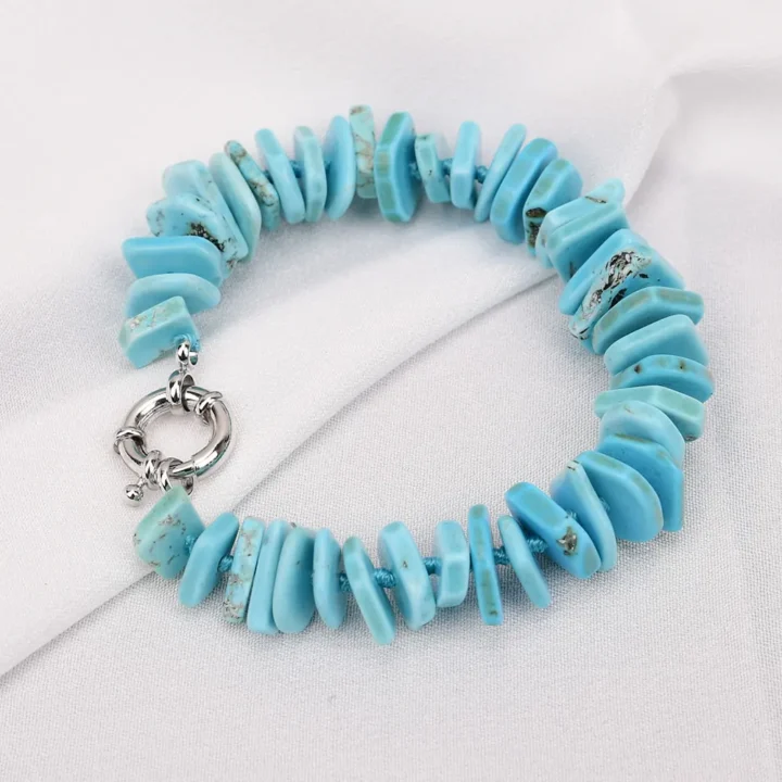 Pulseiras de Pedra Azul Turquesa - Image 4