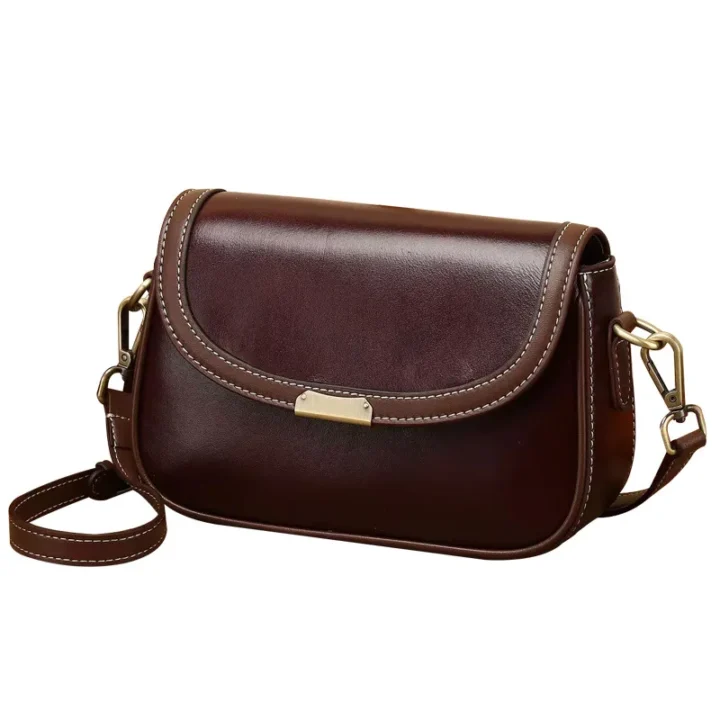 Bolsa Fashion de Ombro de Couro Genuíno