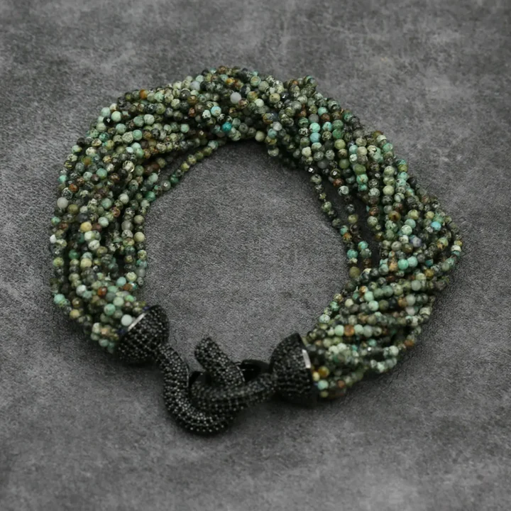 Pulseira de Pedras Verdes - Image 2
