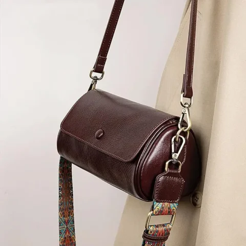 Bolsa de couro genuíno Tiracolo