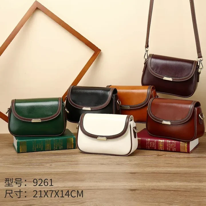 Bolsa Fashion de Ombro de Couro Genuíno - Image 2