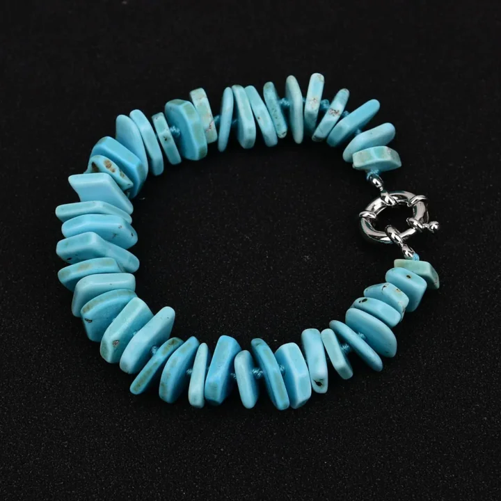 Pulseiras de Pedra Azul Turquesa - Image 3