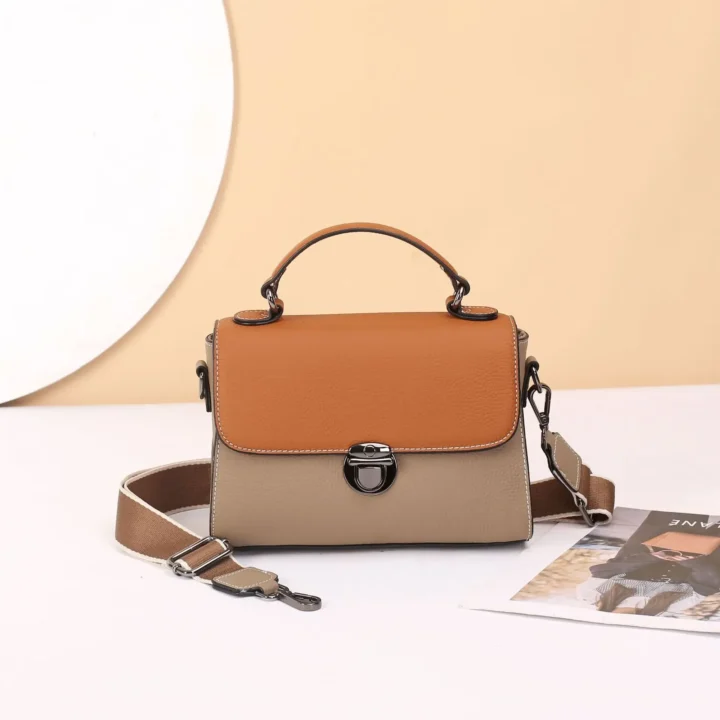 Bolsa Crossover de Couro Genuíno