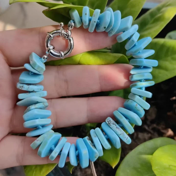 Pulseiras de Pedra Azul Turquesa - Image 2