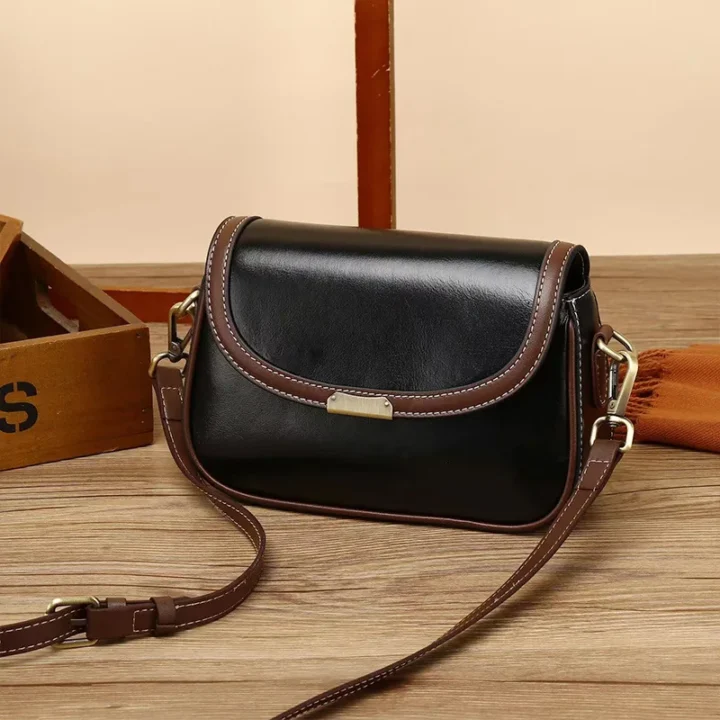 Bolsa Fashion de Ombro de Couro Genuíno - Image 6