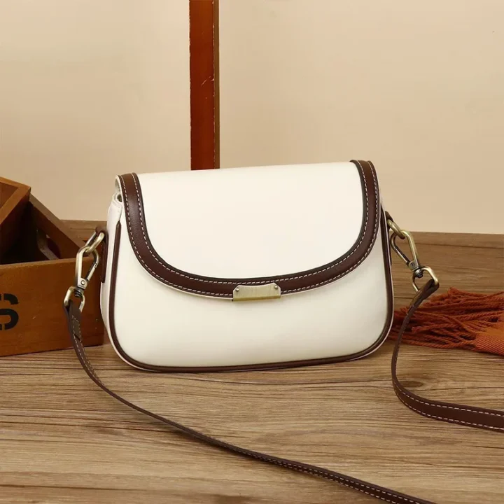 Bolsa Fashion de Ombro de Couro Genuíno - Image 10