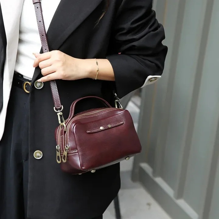 Bolsa Versátil de Couro Genuíno - Image 2