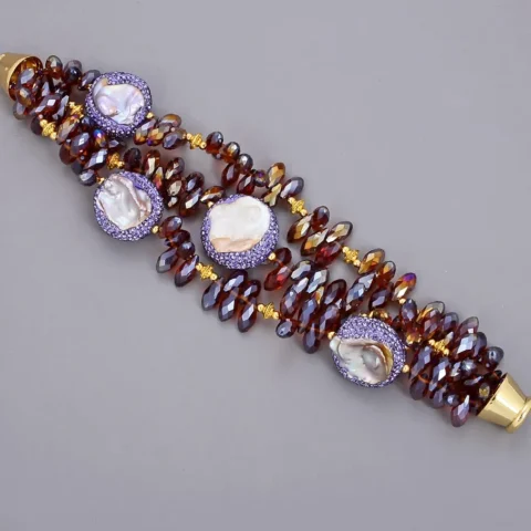 Bracelete de Cristal Purple