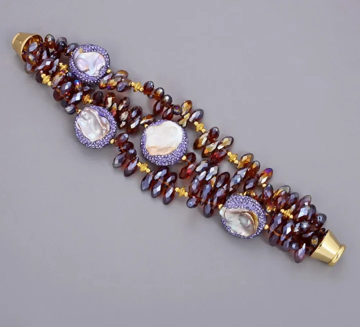 Bracelete de Cristal Purple